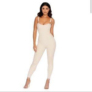 Oh Polly Suede Jumpsuit